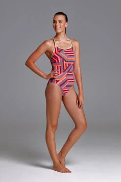 Funkita - Unchain My Heart - Ladies Diamond Back One Piece -Funkita Swimsuit Discount Store funkita unchain my heart ladies diamond back one piece 4