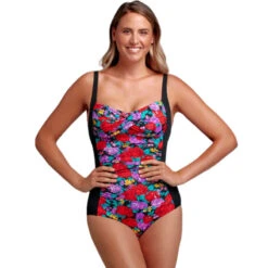 Funkita - Wild Roses Grow - Ladies Ruched One Piece
