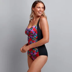 Funkita - Wild Roses Grow - Ladies Ruched One Piece -Funkita Swimsuit Discount Store funkita wild roses grow ladies ruched one piece 3