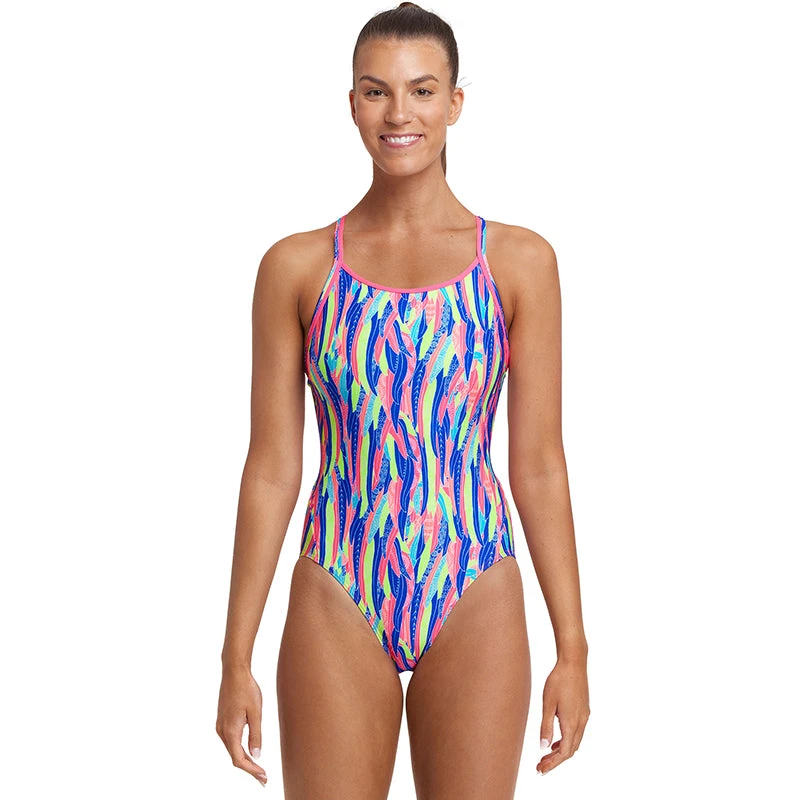 Funkita - Wing Tips - Ladies Eco Diamond Back One Piece 3 Funkita - Wing Tips - Ladies Eco Diamond Back One Piece