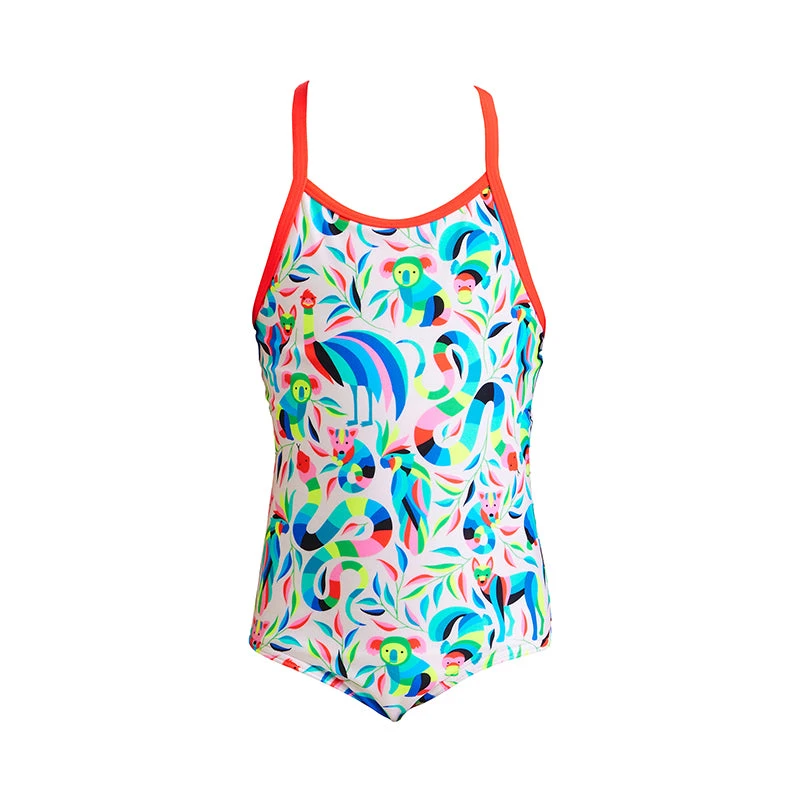 Funkita - Winter Woolies - Toddler Girl's Eco Printed One Piece 4 Funkita - Winter Woolies - Toddler Girl's Eco Printed One Piece - Image 2