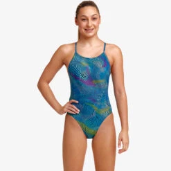 Funkita - Wires Crossed - Girls Diamond Back One Piece 11 Funkita - Wires Crossed - Girls Diamond Back One Piece -Funkita Swimsuit Discount Store funkita wires crossed girls diamond back one piece 5