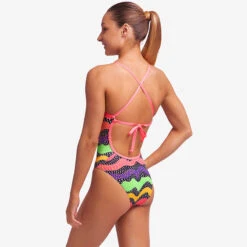 Funkita - Worm Burner - Girls Tie Me Tight One Piece -Funkita Swimsuit Discount Store funkita worm burner girls tie me tight one piece 4