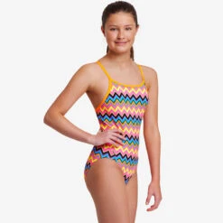 Funkita - Ziggy Pop - Girls Diamond Back One Piece -Funkita Swimsuit Discount Store funkita ziggy pop girls diamond back one piece 5