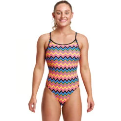 Funkita - Ziggy Pop - Ladies Diamond Back One Piece