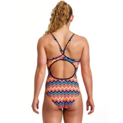 Funkita - Ziggy Pop - Ladies Diamond Back One Piece -Funkita Swimsuit Discount Store funkita ziggy pop ladies diamond back one piece 3