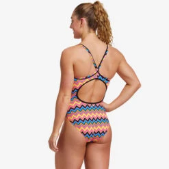 Funkita - Ziggy Pop - Ladies Diamond Back One Piece -Funkita Swimsuit Discount Store funkita ziggy pop ladies diamond back one piece 4