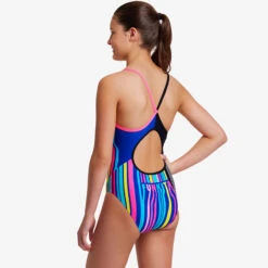 Funkita - Zorse Code - Girls Diamond Back One Piece -Funkita Swimsuit Discount Store funkita zorse code girls diamond back one piece 4