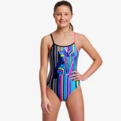 Funkita - Zorse Code - Girls Diamond Back One Piece -Funkita Swimsuit Discount Store funkita zorse code girls diamond back one piece 5