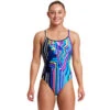 Funkita - Zorse Code - Ladies Diamond Back One Piece -Funkita Swimsuit Discount Store funkita zorse code ladies diamond back one piece 1